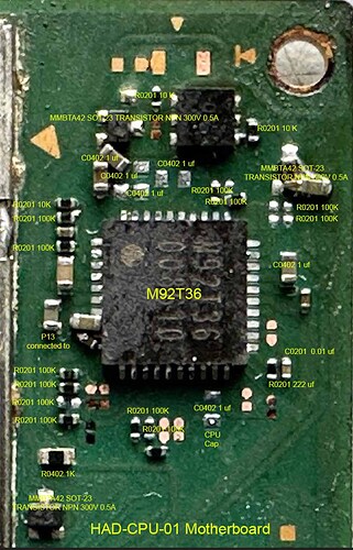 REpaired Board with the correct Chips