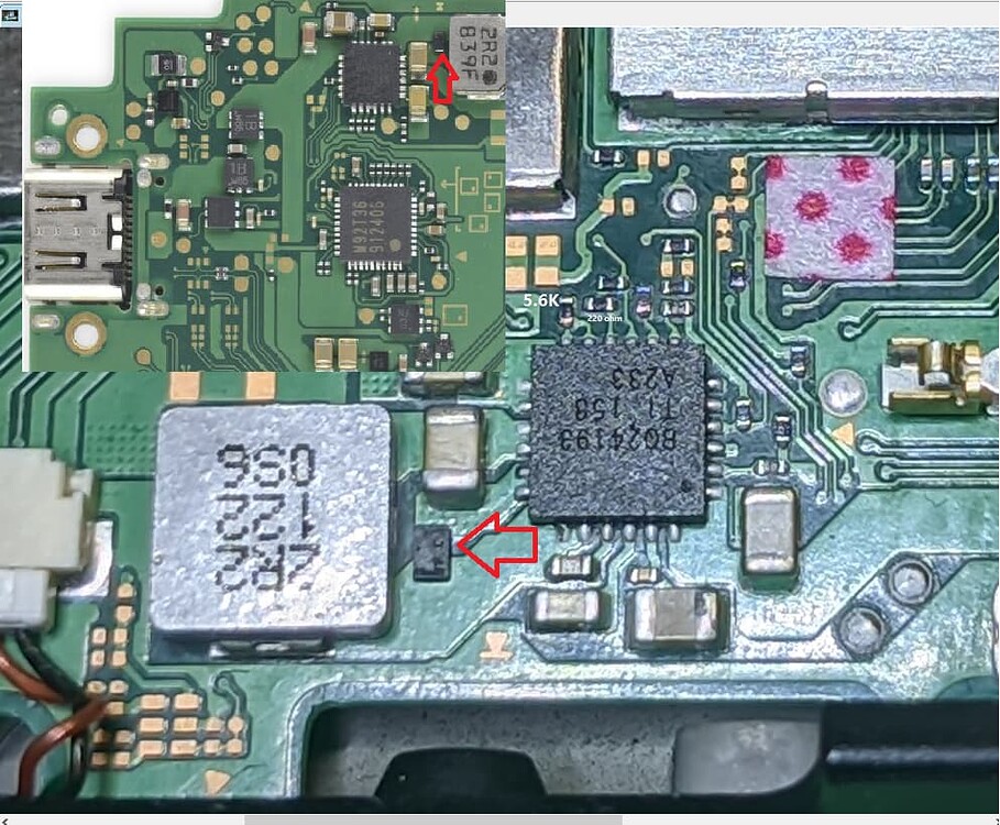Switch Oled new component next to BQ24193 barrier diode? Nintendo