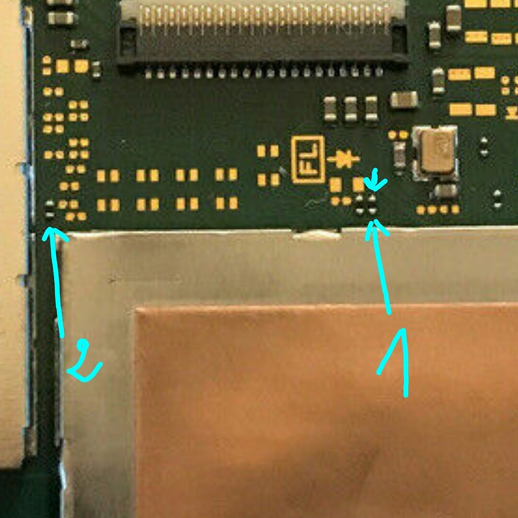 Nintendo switch lite board, with missing resistors Nintendo Switch Lite TronicsFix