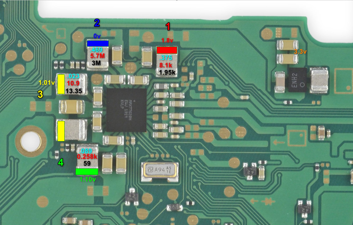 Backlight, No Image, Missing 1.35v MAX77620 - Switch Lite -